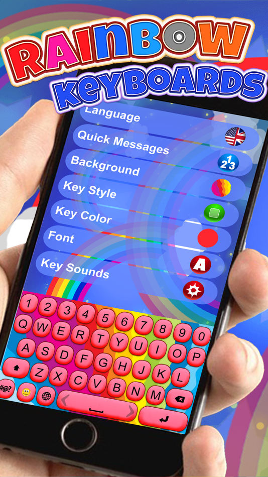 #3. Rainbow Color Keyboard – Design and Customize Fashionable Look (iOS) 由: Milica Vuksanovic