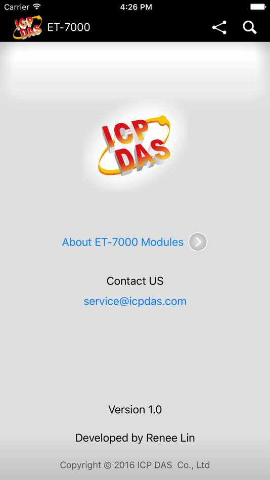 #5. ET-7000: a Modbus TCP connect tool for the ET-7000/ PET-7000 serious modules of ICP DAS (iOS) 게시자: ICP DAS