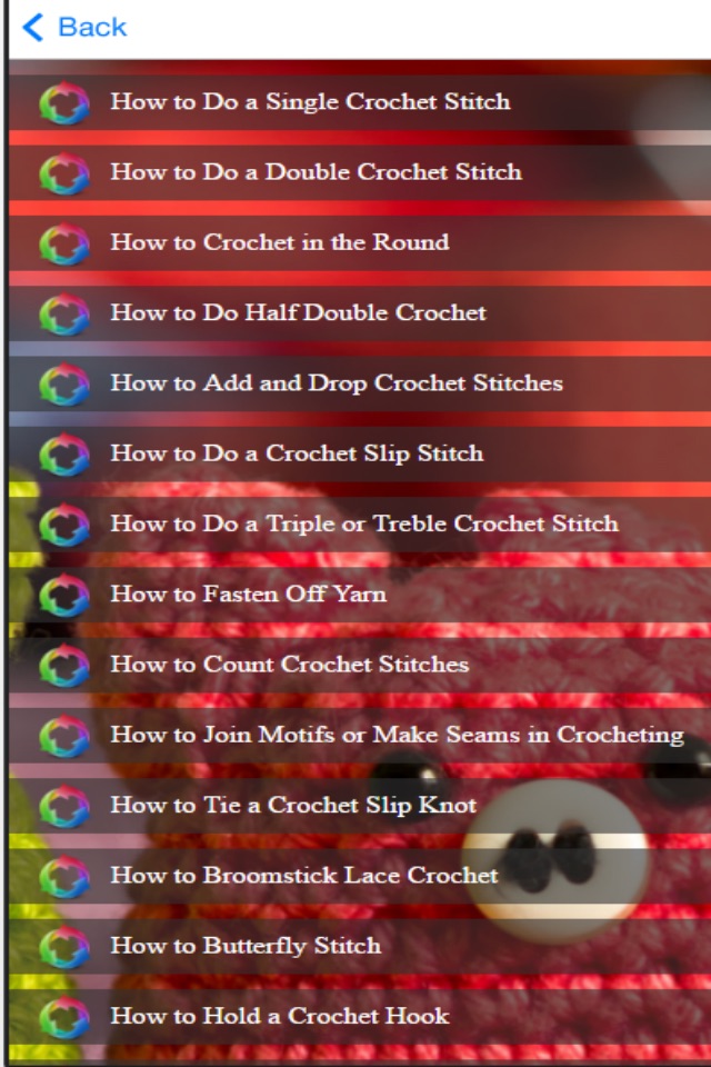 Basic Crochet Stitches - How to Crochet screenshot 4