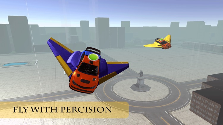 Futur Flying Car Racing : Free Play Flight Simulation screenshot-4