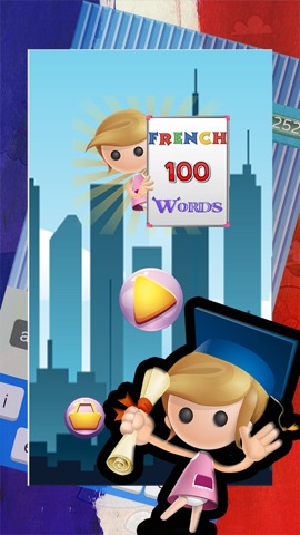 100の基本簡単な言葉：子供、幼児、保育園や幼稚園のための学習フランス語の語彙無料ゲームのおすすめ画像1