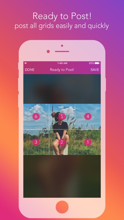 Griddy Pro - Split Pic in Grids For Instagram Post screenshot-3