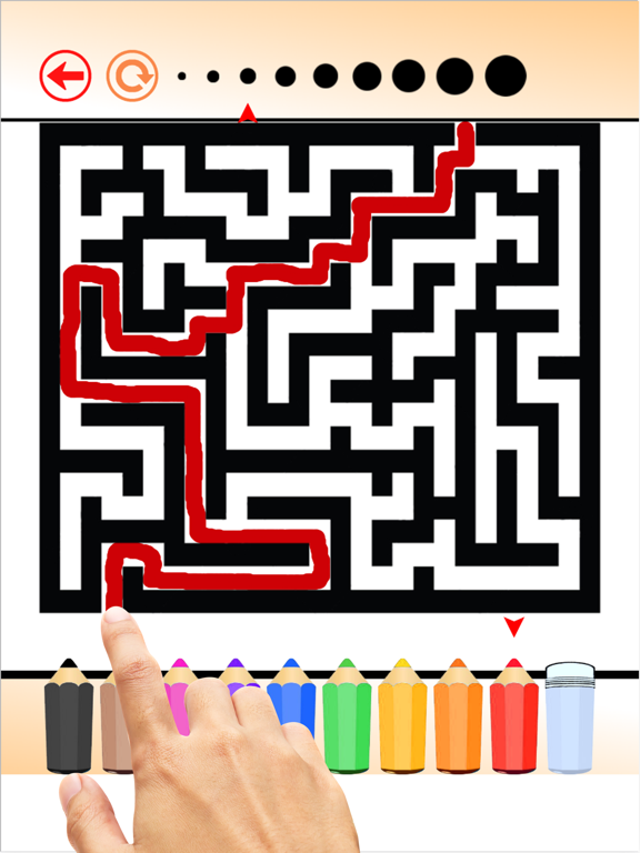 The Labyrinth Coloring Book: Learn to find the treasure in maze, Free games for children iPad screenshot