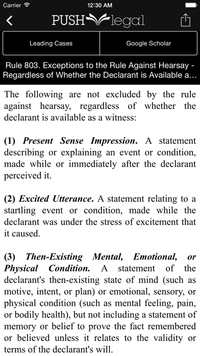 Screenshot #2 pour Statutes and Case Law Library by PushLegal