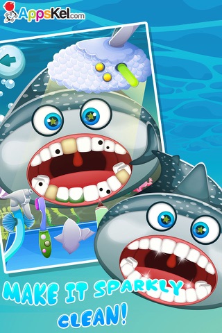Tiny Clown Fish Virtual Dentist – Tooth Simulator Games for Kids Pro screenshot 2