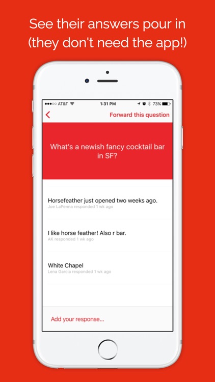 QQ - Ask your friends a quick question!