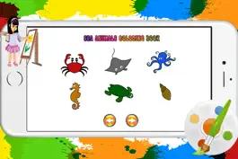 Game screenshot Cute sea animals colorin books learning for preschool apk