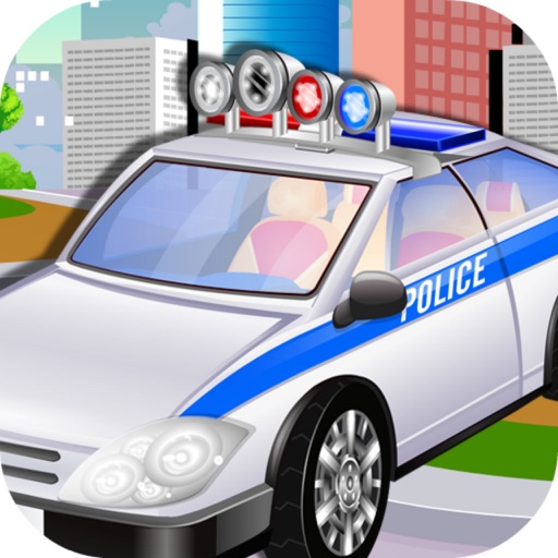 Police Officer Car Wash——Fashion Ride Care&Beauty Repair Master Icon