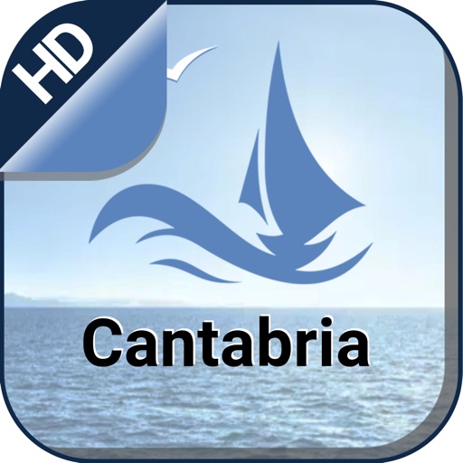 Cantabria boating gps : Nautical offline marine charts for cruising fishing and sailing icon