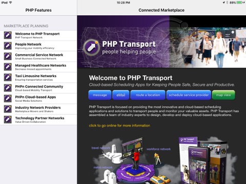 PHP Transport iPad screenshot 2