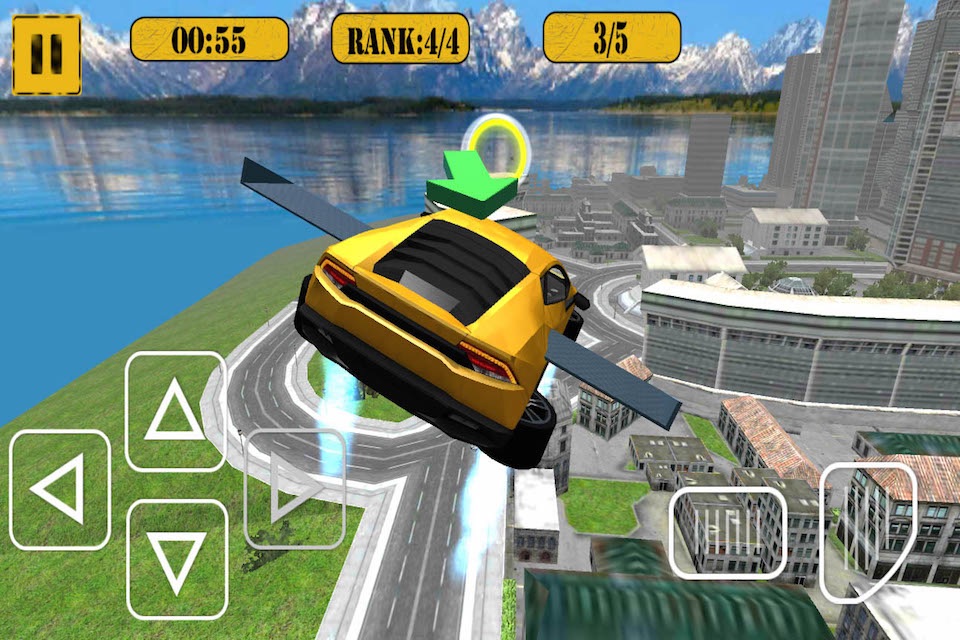 Flying Car : Grand Crime Flying Car Race In Russian City screenshot 2