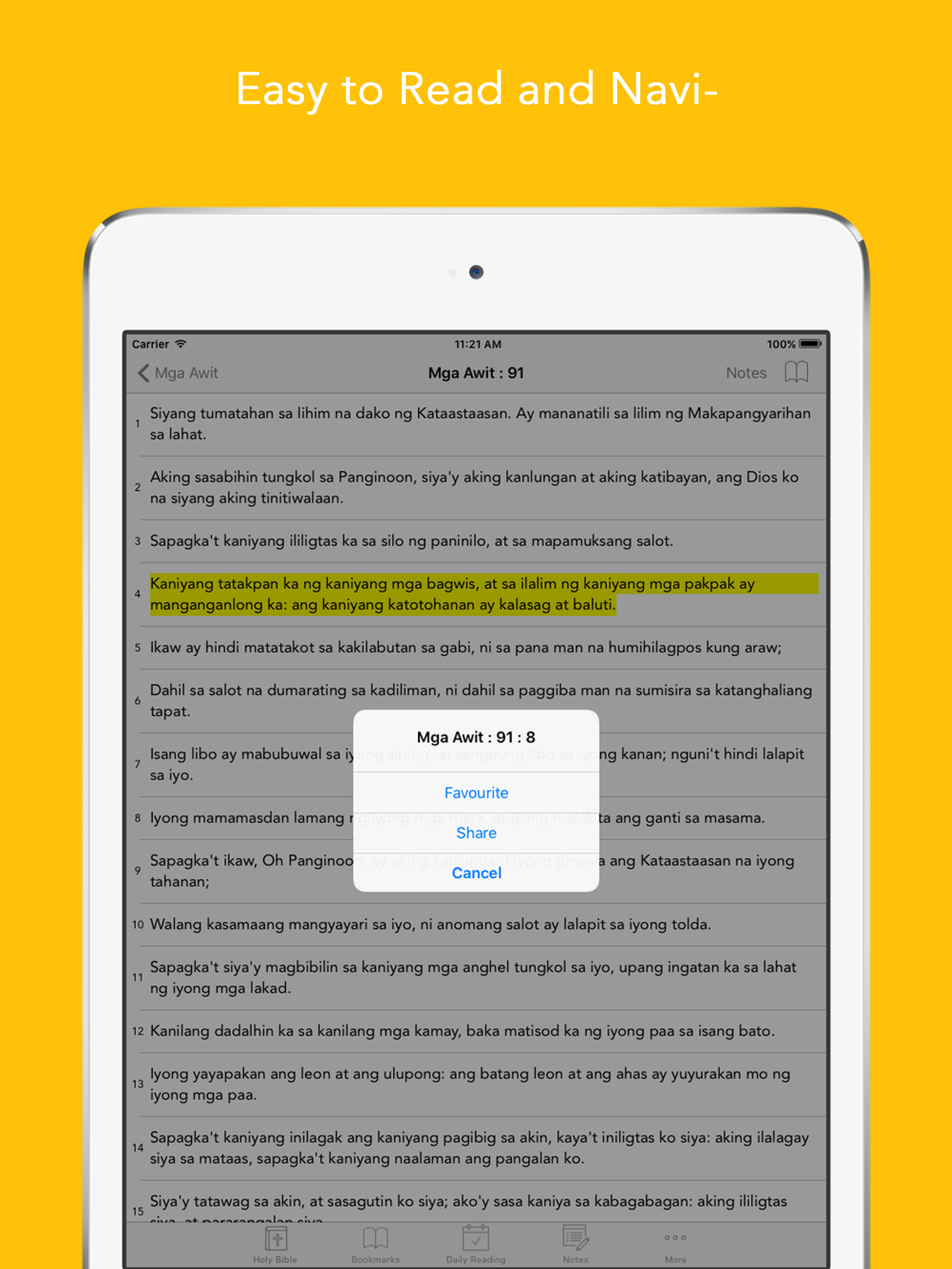 Tagalog Bible (Ang Biblia): Easy to use Bible App in Flipino for daily offline Bible book reading screenshot 9