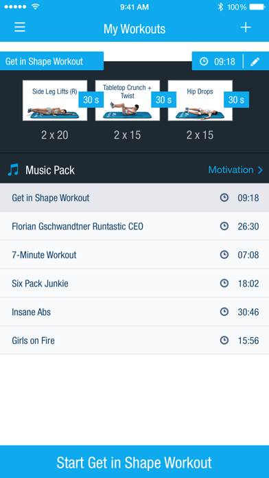 Runtastic Six Pack: Abs Trainer, Exercises & Custom Workouts Screenshot 5