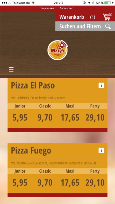 How to cancel & delete Marys Pizza from iphone & ipad 1