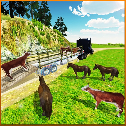 Farm Animal Hill Climb Trucker - Cattle Transportation Real Driving Game Icon