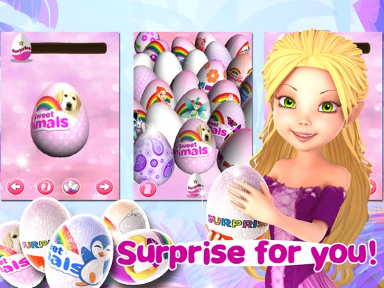 Princess Unicorn Surprise Eggs iPad screenshot