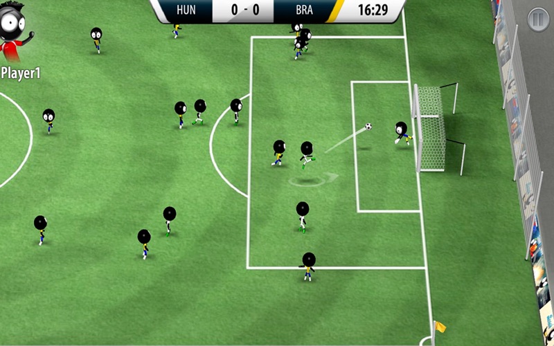 stickman soccer 2016 iphone screenshot 2