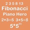 Piano Hero Fibonacci 5X5 - Merging Number Block And Playing With Piano Music