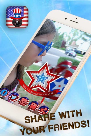 4th of July Photo Editor – Celebrate Independence Day and Decorate Pics with Patriotic Sticker.s screenshot 2