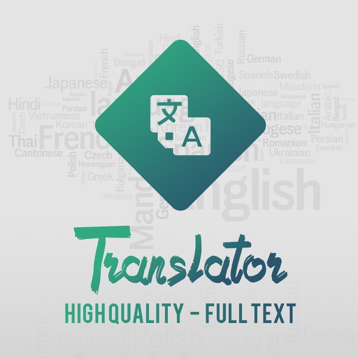 Translator - High Quality, Full Text iOS App