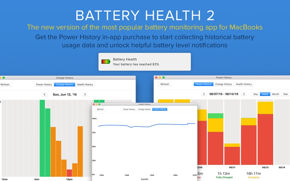 #3. Battery Health 2: Stats & Info (macOS) 来自: FIPLAB Ltd