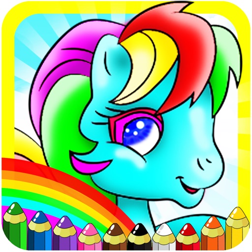 pony games for girls - my coloring book for toddler and little kids who love unicorn