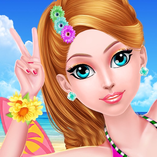 Summer Beach Party : Makeover games for Girls icon