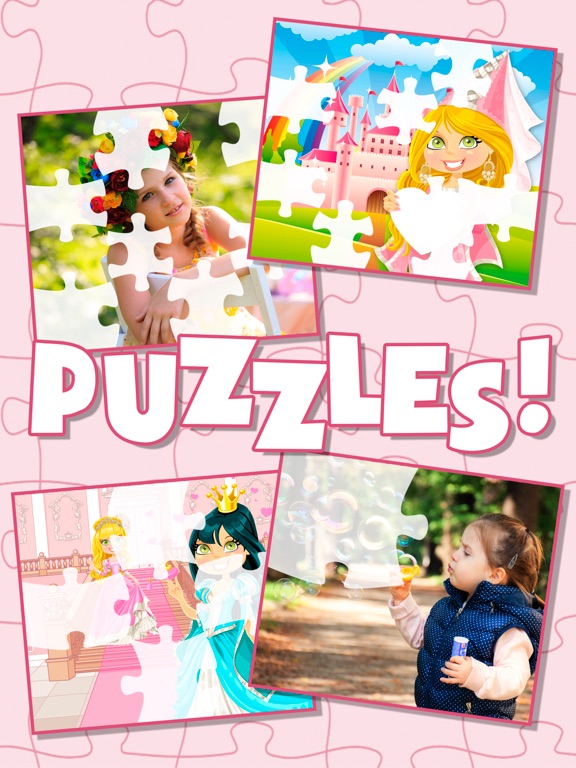 Princess Slide Magic Puzzle & Photos - Princesses Sliding Block Jigsaw Game