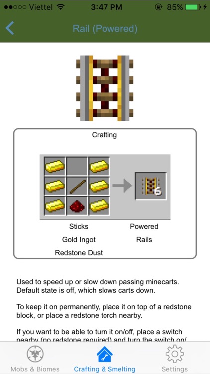 Minecraft Hexagon Chart