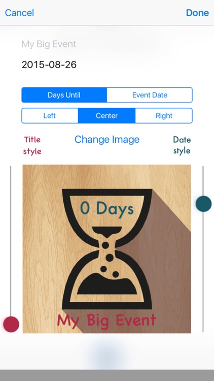 Countdown Event Pro - Widget