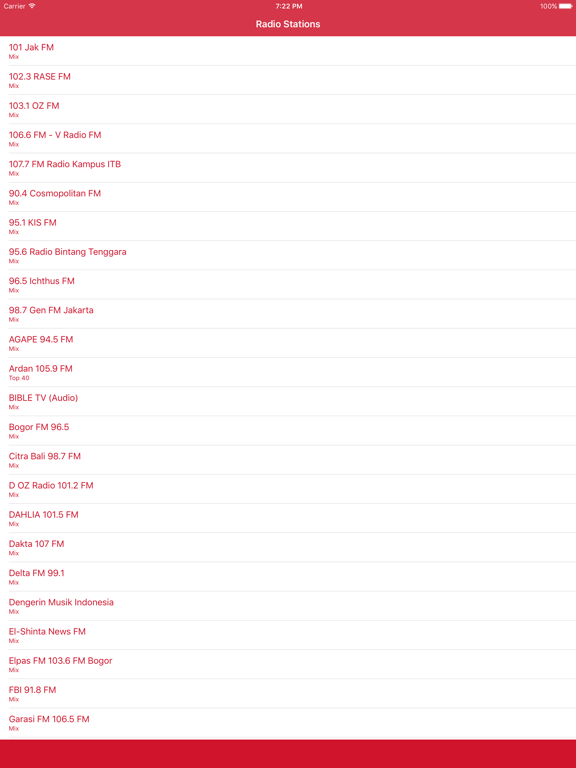 Screenshot #4 pour Radio Indonesia FM - Streaming and listen to live Indonesian online music and news show