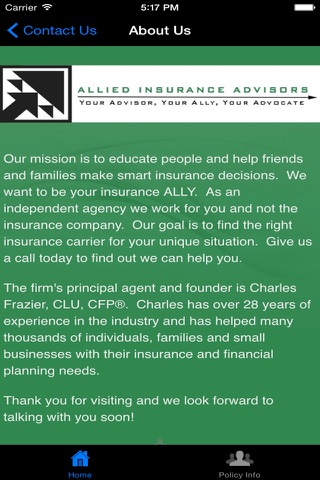 Allied Insurance Advisors screenshot 2