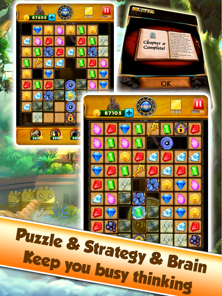 Super Jewel Mania 3 : Egypt Quest Match 3 Game