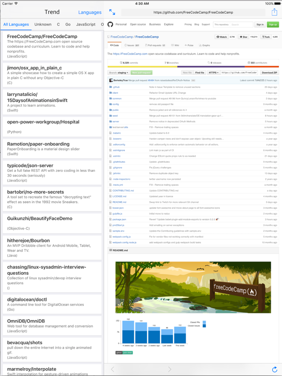 Screenshot #4 pour Github Trend Reader