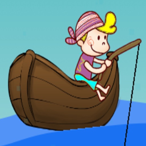 Fishing Break Boy And Girl Icon