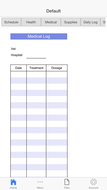 Pet Care Log