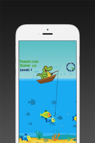 Crocodile Fishing - Fun Fish Water Game for Kids screenshot 2