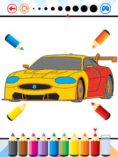 Race Car Coloring Book Super Vehicle drawing game screenshot 8