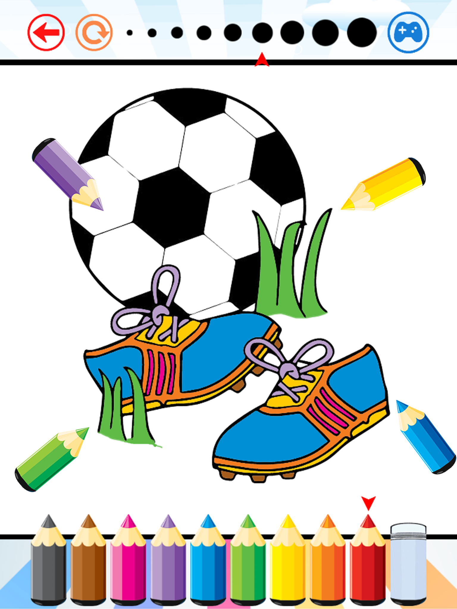 Soccer Football Coloring Book - Sport drawing and painting for kid free game good color HD screenshot 8