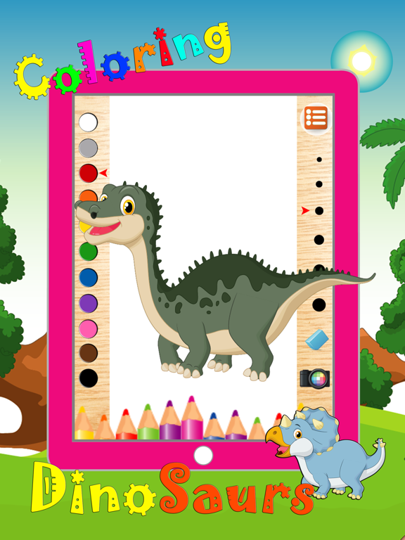 Screenshot #6 pour dinosaure livre à colorier 2 - animaux dino dessiner, la peinture et la couleur de l'éducation tout dans les jeux un HD gratuits pour les enfants et les tout-petits