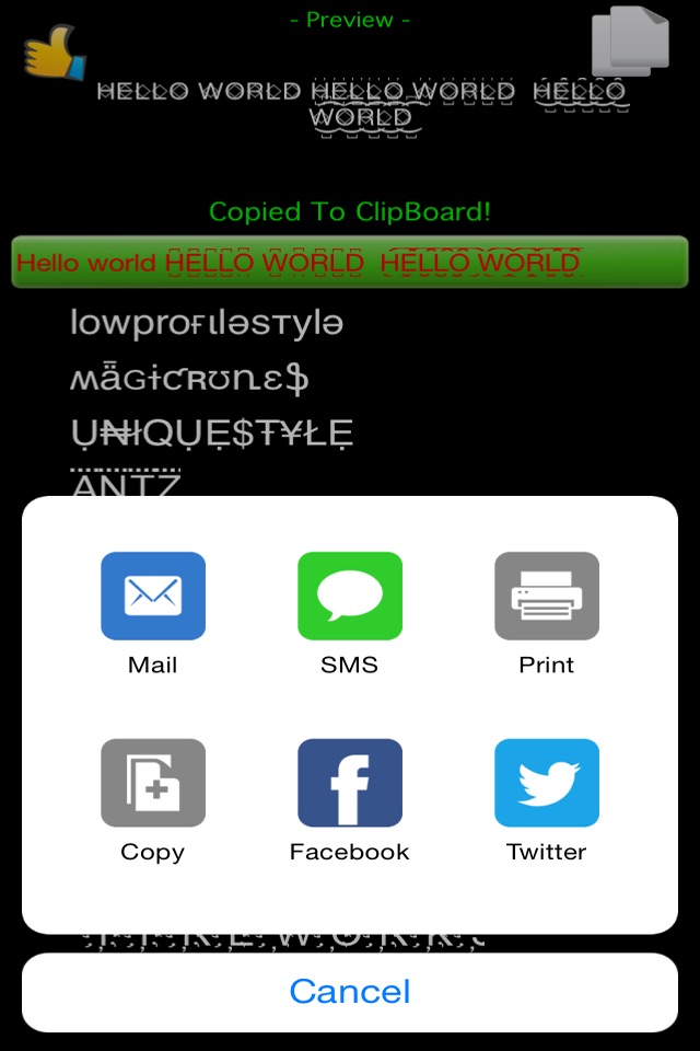 Hybrid Fonts Pro - ⒻⓊⓃ Looking Text Fonts for Any Social Apps - The Coolest Message Wrapper screenshot 4