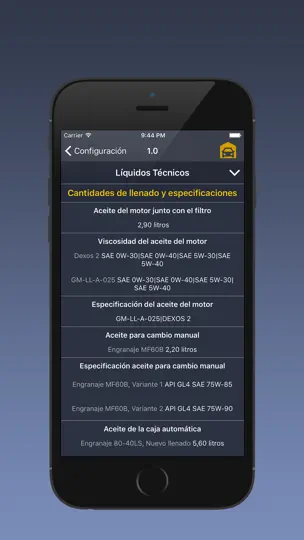 Captura de pantalla de TechApp Para Opel en iPhone 5