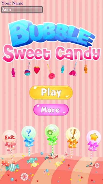 Bubble sweet candy