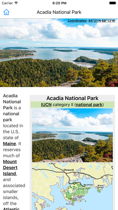 CHI Encyclopedia of U.S. National Parks Screenshot