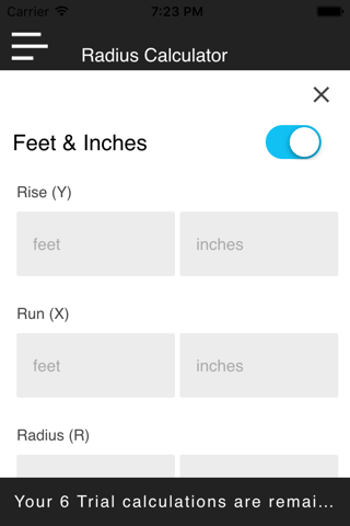 Radius & Ellipse Calculator screenshot 2