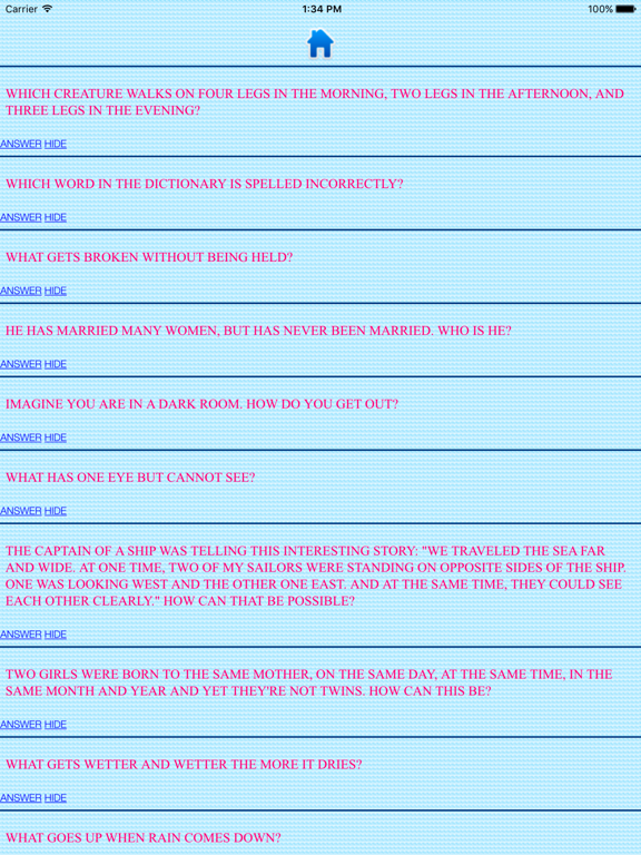 Screenshot #5 pour English Funny Riddles