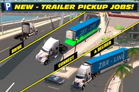 Trailer Truck Parking with Real City Traffic Car Driving Simのおすすめ画像2