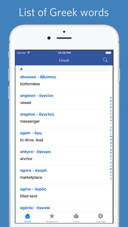Greek words and English derivatives