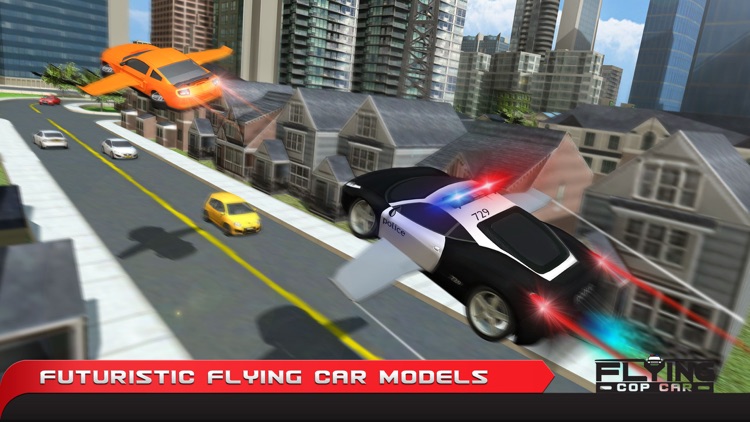 Flying Cop Car Simulator 3D – Extreme Criminal Police Cars Driving and Airplane Flight Pilot Simulation screenshot-3