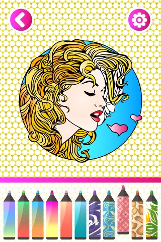 Fashion Coloring Book for Adults: Stress Relieving Color Therapy - Free Fun Girls Colouring Games screenshot 4